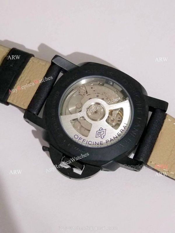 New Panerai PAM 233 Luminor GMT 8 Days Black Steel Case Watch