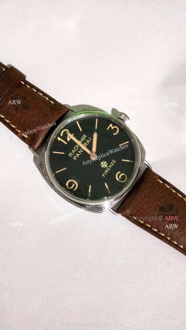 New Replica Panerai Radiomir Firenze PAM00672 Watch Brown Leather Band