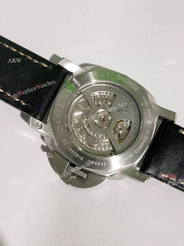Buy Fake Panerai Watch Luminor Marina Pam 312 Black Leather Wrist