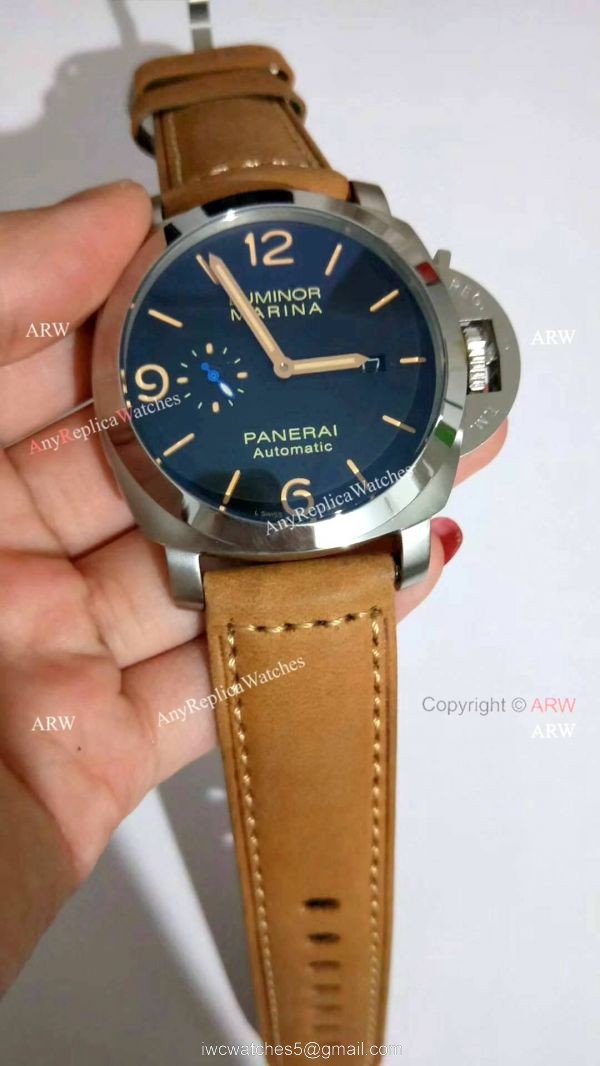 Replica Officine Panerai Pam1312 Luminor Marina Watch Black Dial 44mm