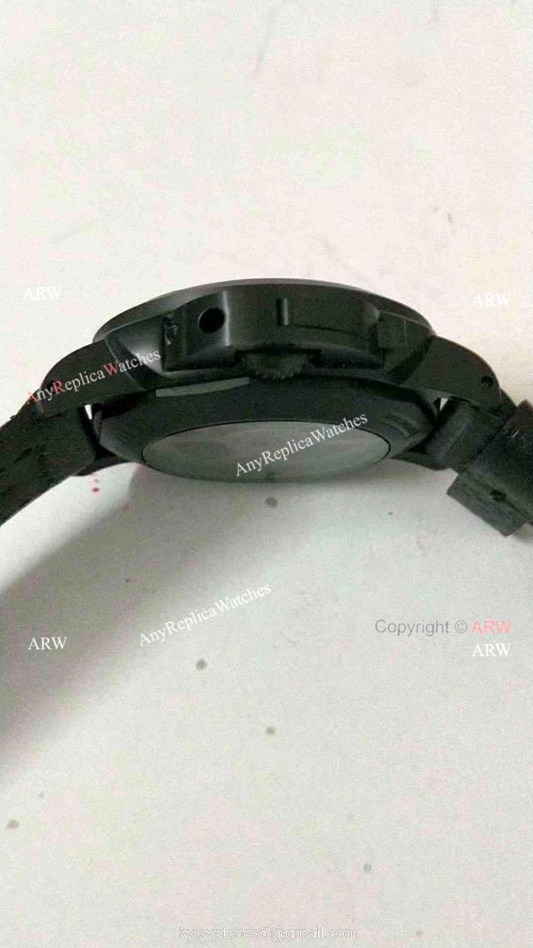 Fake Panerai Luminor 10 Days GMT Watch PAM335 Black Case Orange Markers