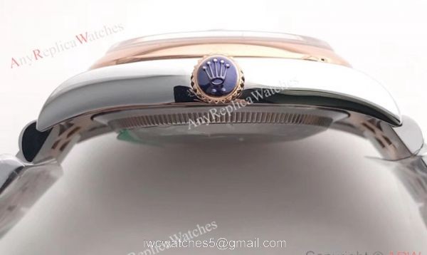 Swiss Grade 2 Tone Rose Gold Rolex Datejust 36mm Jubilee Watch AR Factory