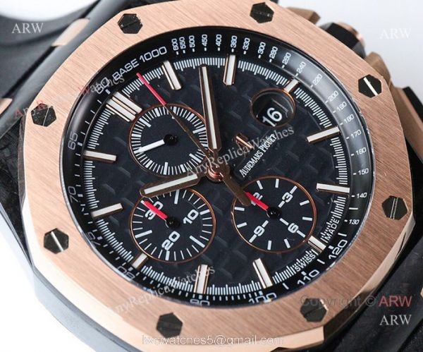 JF AUDEMARS PIGUET 26400 CAL.3126 44MM ROSE GOLD CASE WATCH