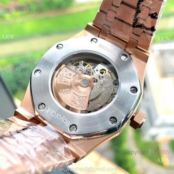 Audemars Piguet Royal Oak Rose Gold Blue Face Watches Low Price