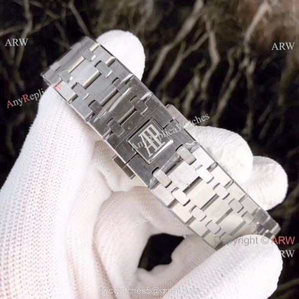 Fake Audemars Piguet Royal Oak Diamond Watches Stainless Steel Silver Dial 44mm