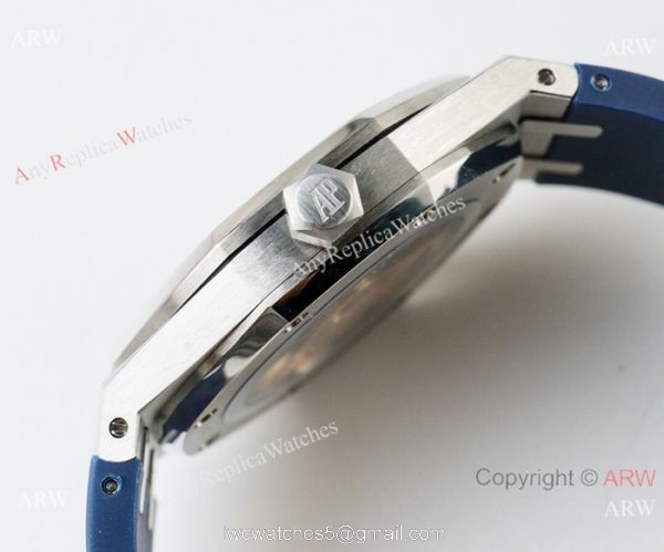 Copy Audemars Piguet Royal Oak 41mm Watches Blue Dial Deployment Clasp