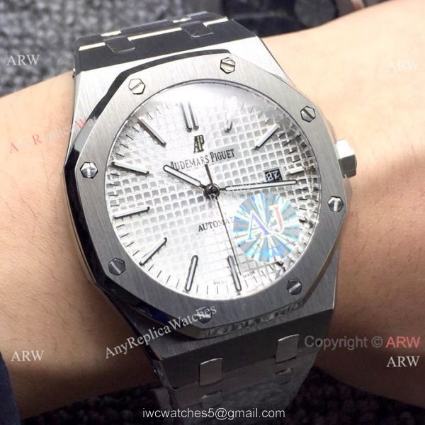 AAA Quality Audemars Piguet Royal Oak Stainless Steel Watches Silver Dial
