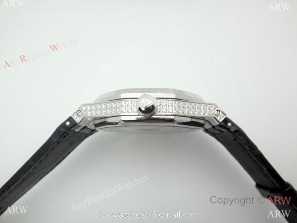2019 Replica Audemars Piguet Royal Oak 44MM Watch SS Diamond Dial