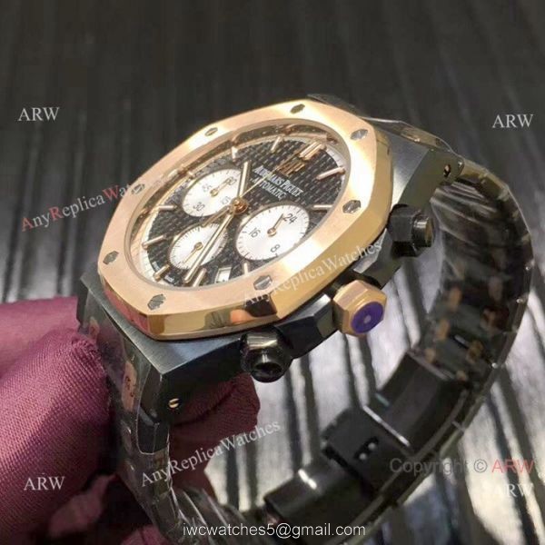 Copy Audemars Piguet Royal Oak 44mm Watches Two Tone Rose Gold