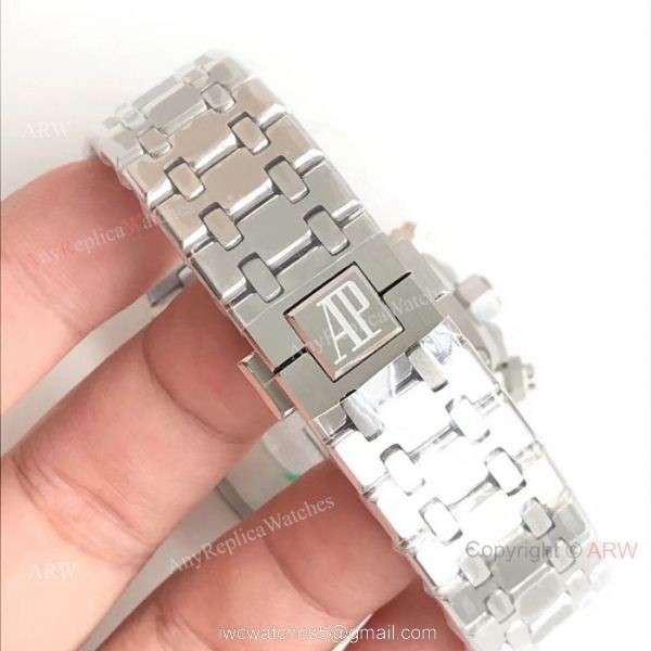Swiss 7750 Royal Oak Audemars Piguet Replica Watch Stainless Steel Black Dial