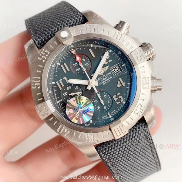 Swiss Replica Breitling Avenger Bandit Valjoux7750 Watch Military Watch strap