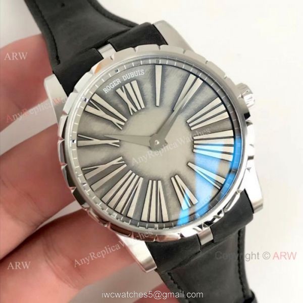 Swiss Replica Roger Dubuis Excalibur Swiss RD622 Watch SS Silver Dial