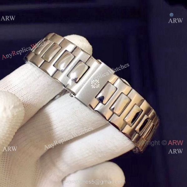 New Replica Patek Philippe Nautilus Hollow Ice Out Watch Stainless Steel