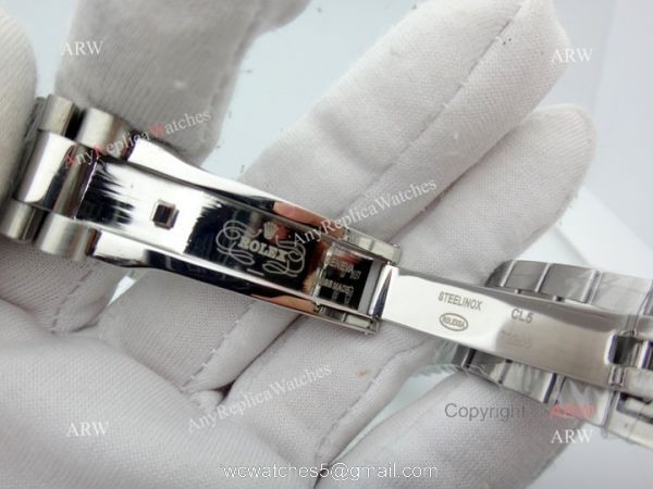 Copy Rolex Datejust Black Face Stainless Steel President Band