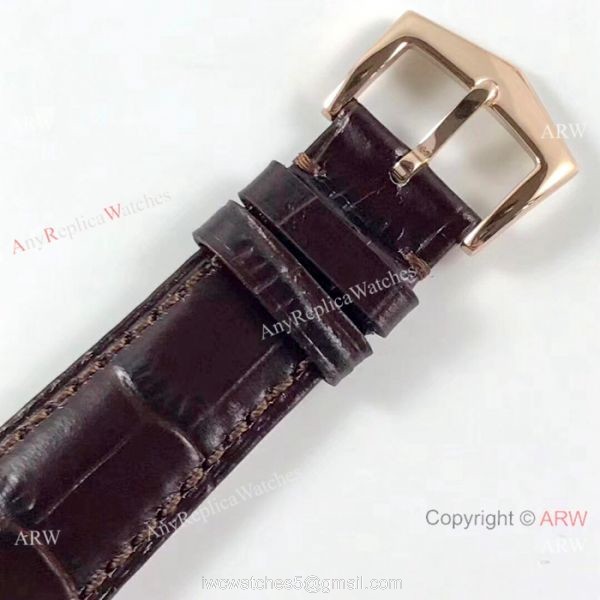 (KM)Swiss Patek Philippe Moonphase Replica Watch Rose Gold Annual Calendar Face