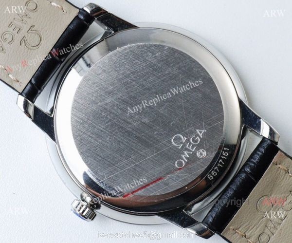 Highest Quality Copy Omega De Ville Swiss 2824 Watch SS Blue Dial