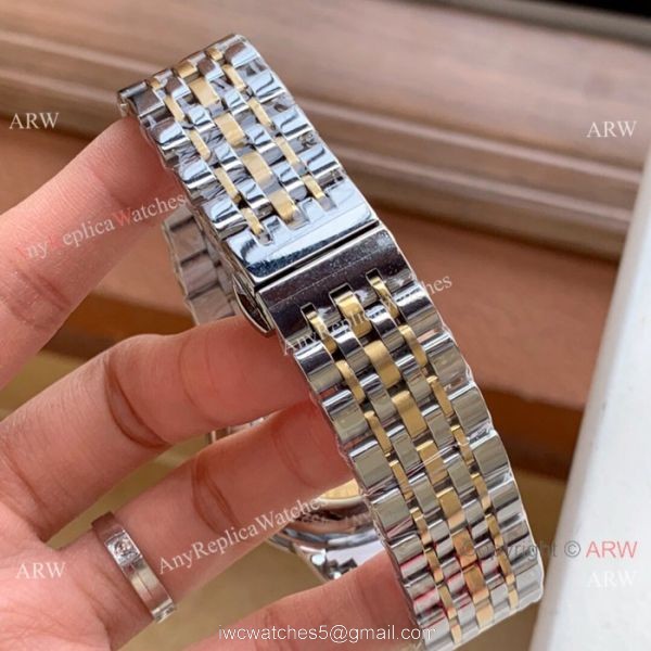 New Style Omega DeVille Automatic Watches Two Tone White Face