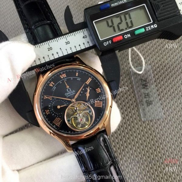 2019 Replica Omega seamaster Complications Watch Rose Gold White Dial