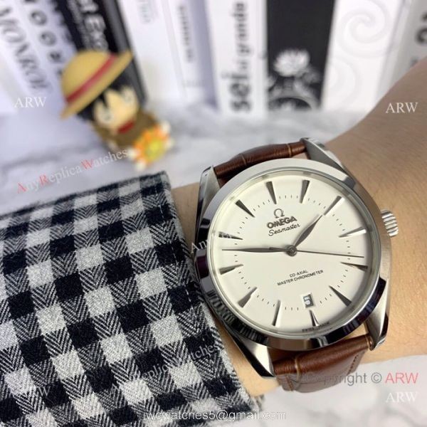 Fake Omega Seamaster Aqua Terra Omega Watch White Face 40mm