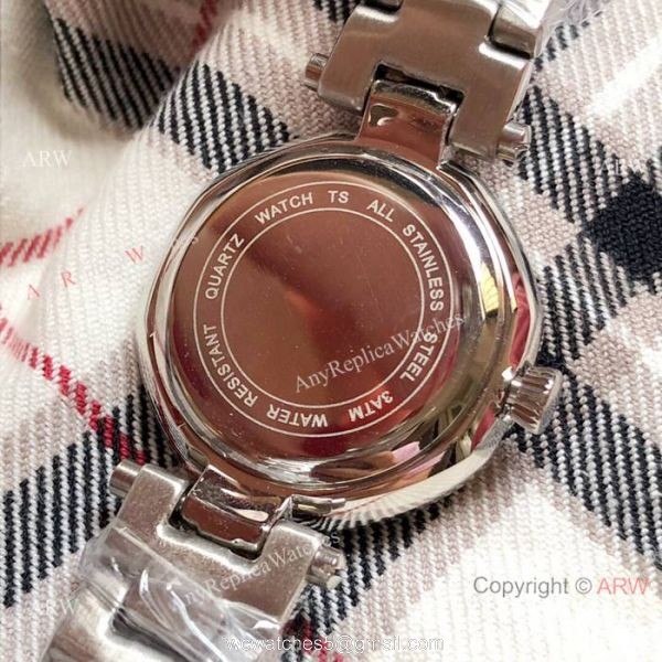 Replica Omega Women Watches Stainless Steel White MOP Dial