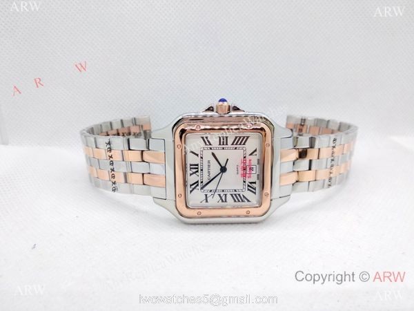 Cartier Panthere De Cartier Watches Two Tone Rose Gold 38mm
