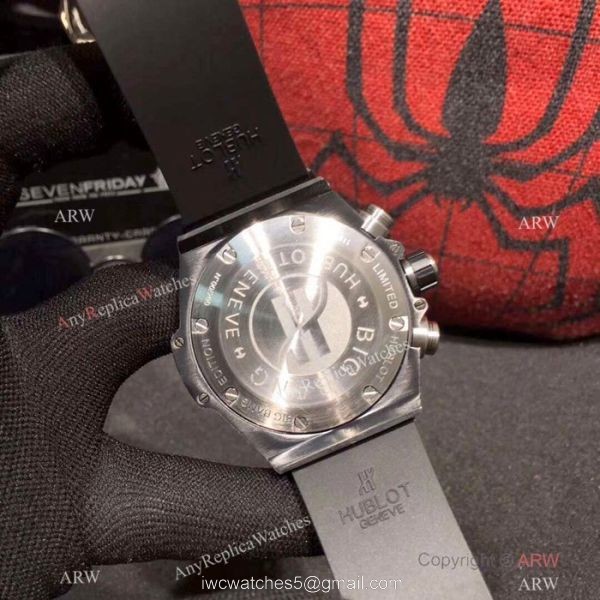 Hublot Geneve Big Bang Chronograph Watches Yellow Gummy Band