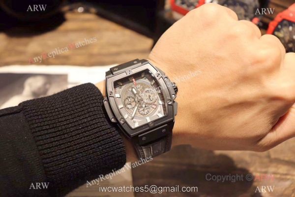 Hublot MP-06 Senna Limited Edition Chronograph watch Replica Black Case