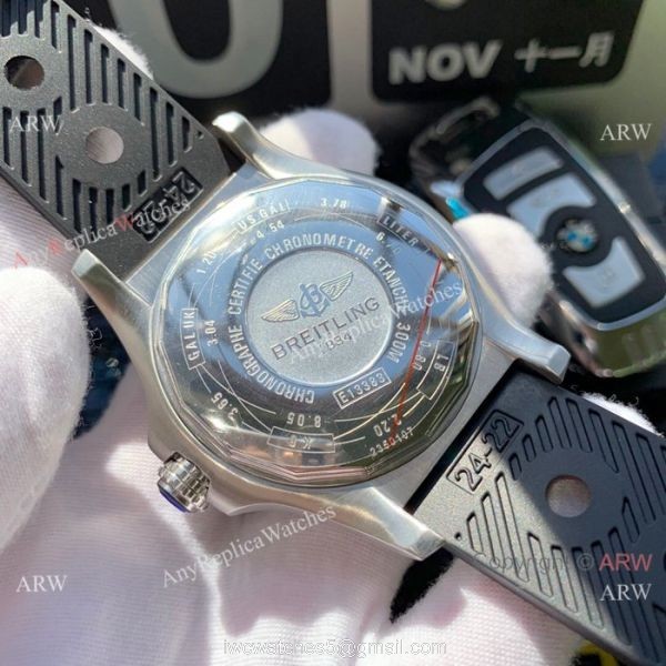 Copy Breitling Avenger II Seawolf Watches Black Dial w Blue hand