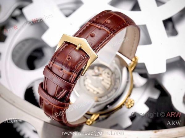 Patek Philippe geneve Calatrava Watch Gold Case Black Face