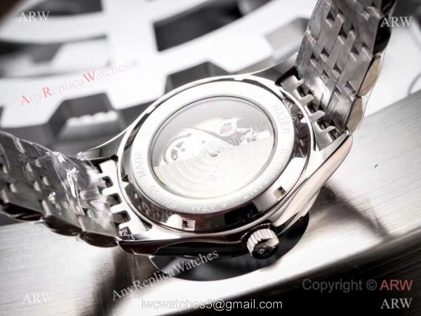 Fake Patek Philippe Calatrava White Dial Two Tone Rose Gold Watches