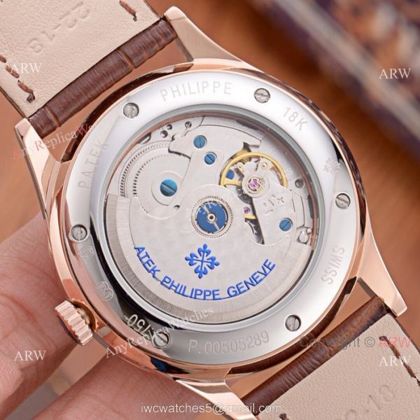 Clone Patek Philippe Perpetual Calendar Watch White Dial Stainless Steel Case
