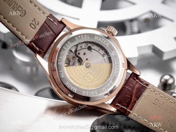 Fake Patek Philippe Calatrava Rose Gold Automatic Watches 42mm
