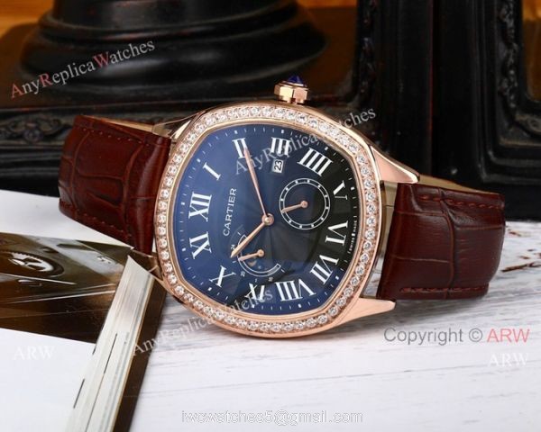New Cartier Ballon Bleu Grand Complications Fake watch Gold Case 43mm