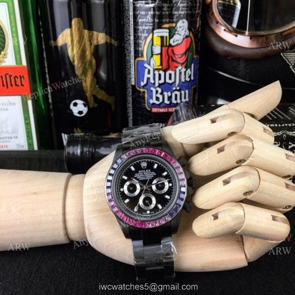 Rolex Daytona Rainbow Replica Watch Limited Edition All Black