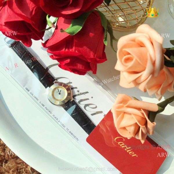 Cartier 21 Must De Gold Markers Quartz Watch 28mm Ladies