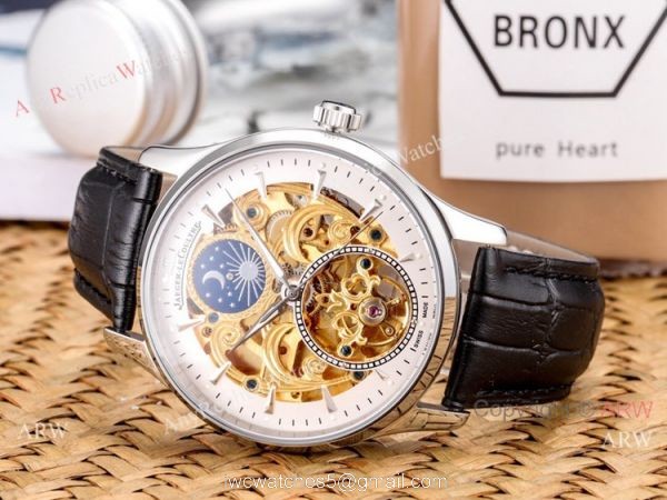 Copy Jaeger-Lecoultre Skeleton Moonphase Watches 43mm