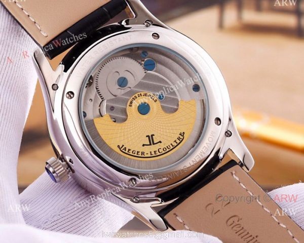 Fake Jaeger-LeCoultre Master Ultra Thin Tourbillon Watches SS Skeleton Dial