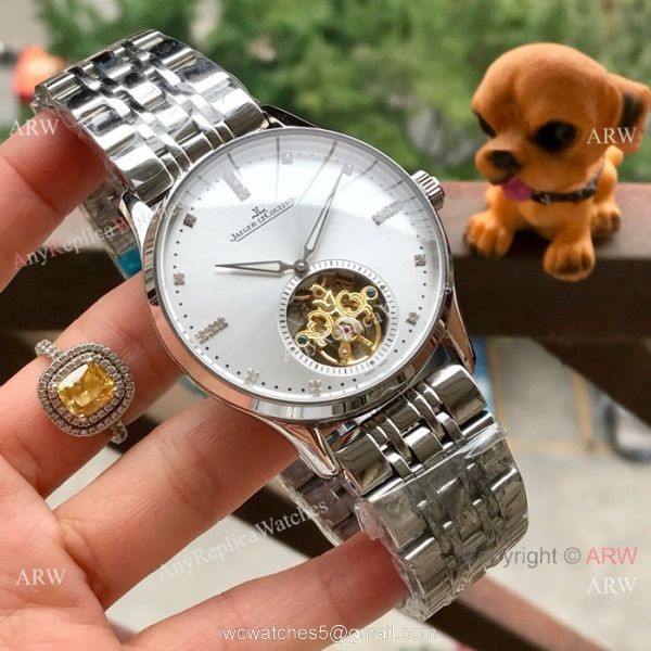 Copy Jaeger LeCoultre Master Tourbillon Watches Two Tone Rose Gold