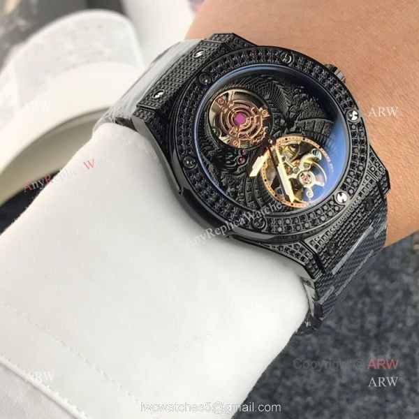 Best Hublot Classic Fusion Tourbillon Iced Out Watch Hublot Knock off