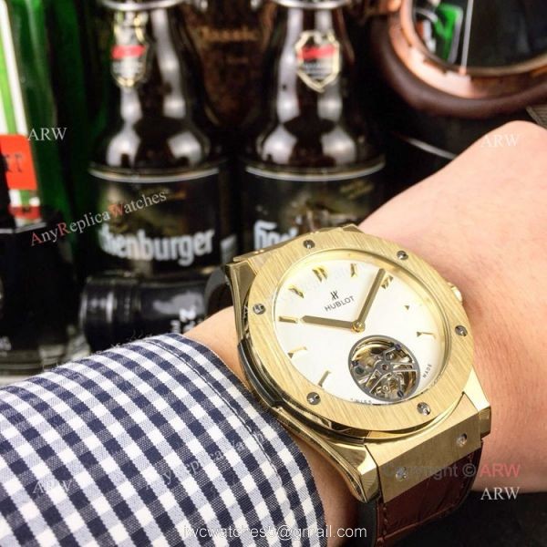 Hublot Classic Fusion Tourbillon Gold Watch Best ARW Replica Watches