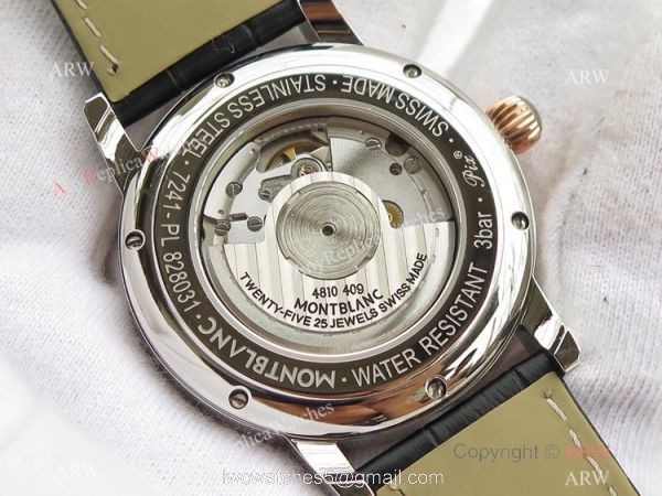 Mont Blanc Clone Star Legacy Moonphase Rose Gold Watch Montblanc AAA Watches