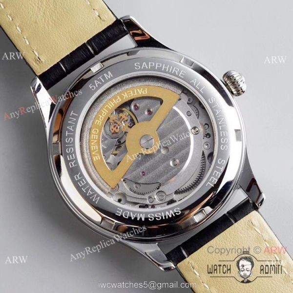 Grade 1A Replica Patek Philippe Moonphase White Dial Watch New Patek Philippe AAA