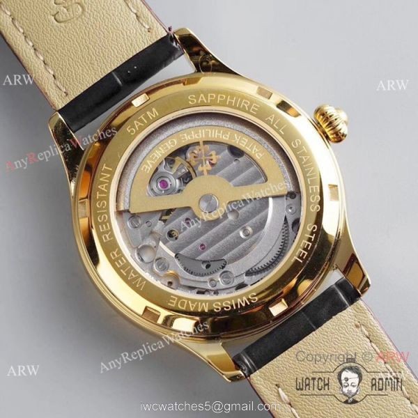 Best Replica Patek Philippe Moon Phase Gold Watch Swiss Grade 1