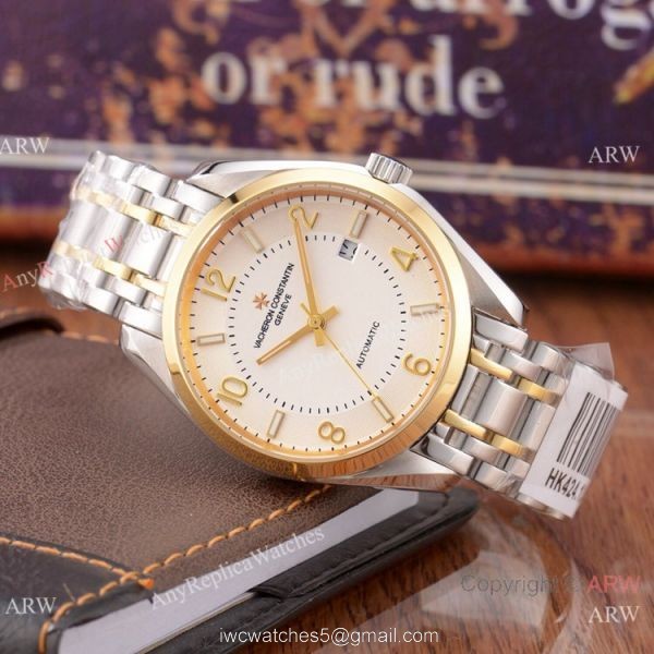 Buy Copy Vacheron Constantin Geneve Watches 2-Tone White Face
