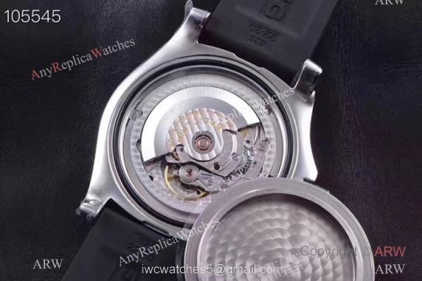 GF Factory Copy Breitling Avenger II GMT Watch SS Black Rubber Strap