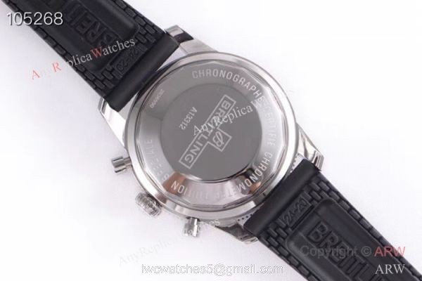 Swiss Replica Breitling Superocean Heritage II day-date SS Black Dial Watch GB factory