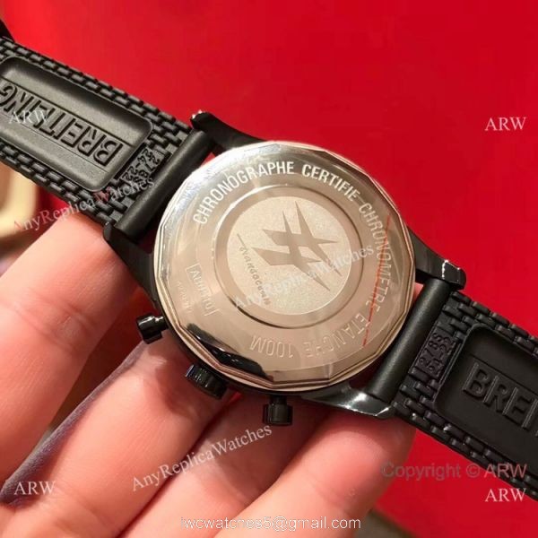 New Copy Breitling Transocean Blue Dial Watches Black Rubber Band