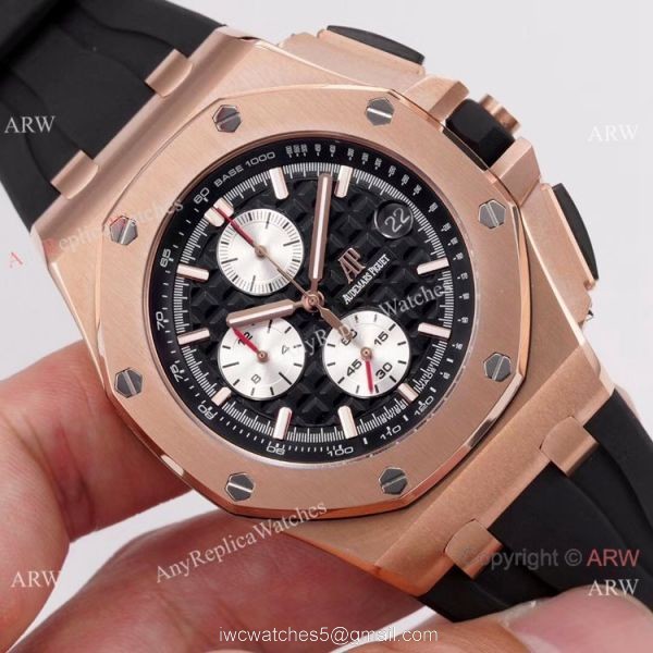 Nice Quality Audemars Piguet Royal Oak Offshore Replica watch Rose Gold 44mm