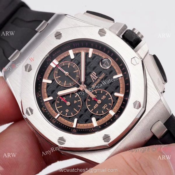Copy Audemars Piguet Royal Oak Offshore SS BlackRed Face watch New Style
