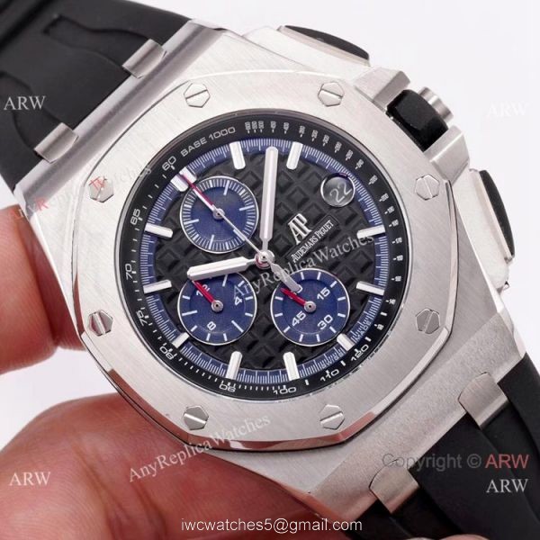 Audemars Piguet Royal Oak offshore Replica Watches SS Blue Sub-dials